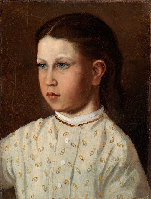 Portrait of a Young Girl with Blue Eyes