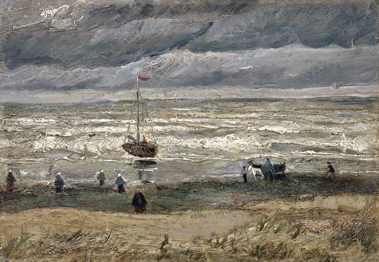 Fishing Boat in Stormy Seas