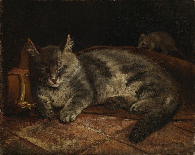 Sleeping Cat and Mouse