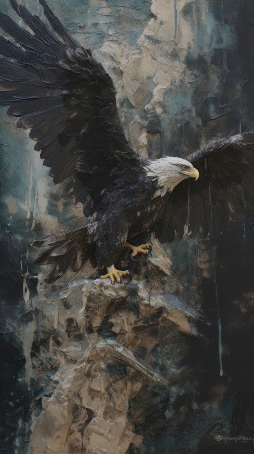 Majestic Bald Eagle Perched on Rocky Outcrop