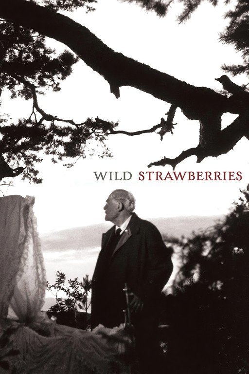 Wild Strawberries Movie Poster with Elderly Man