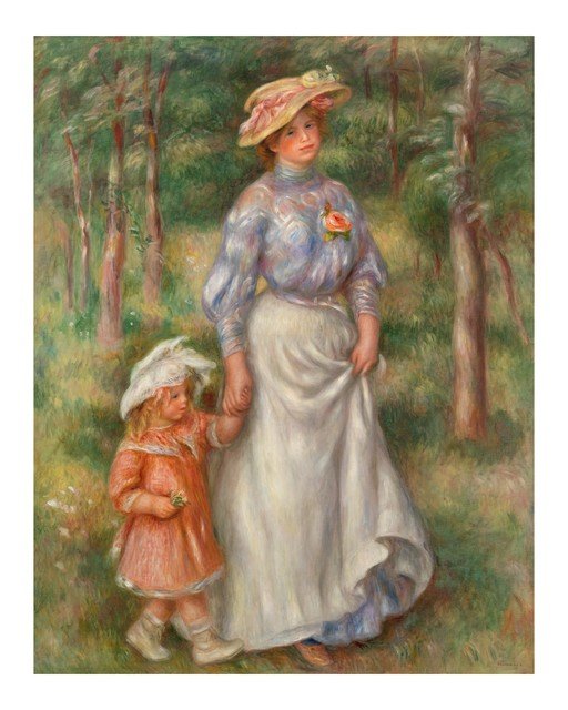 Mother and Child in a Garden