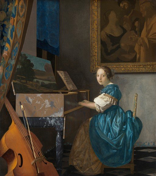 The Music Lesson by Johannes Vermeer