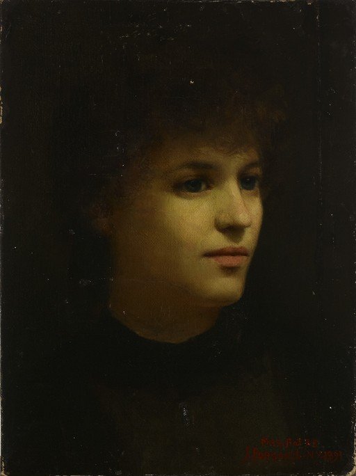 Portrait of a Woman in Profile