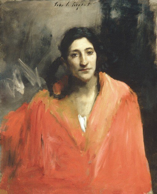 Portrait of a Woman in a Red Robe