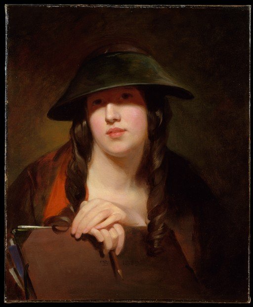 Portrait of a Young Woman with a Hat