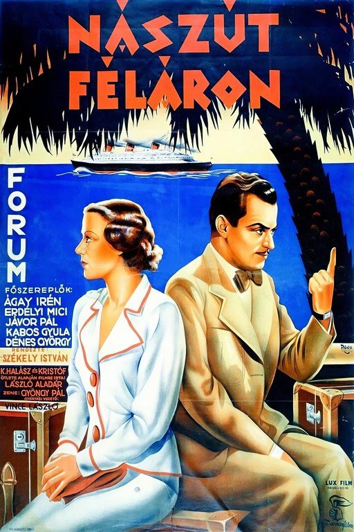 Honeymoon Half-Price (Nászút Feláron) Hungarian Film Poster