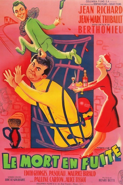 Le Mort en Fuite (The Fugitive Death) French Film Poster