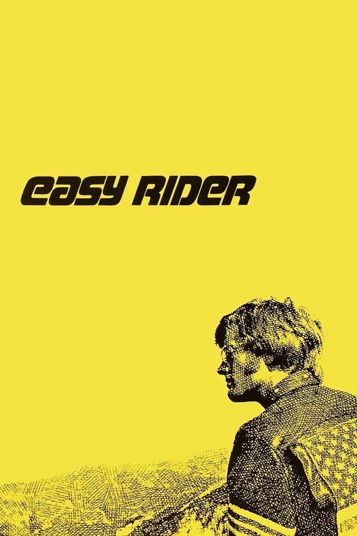 Easy Rider Movie Poster with Man and Title