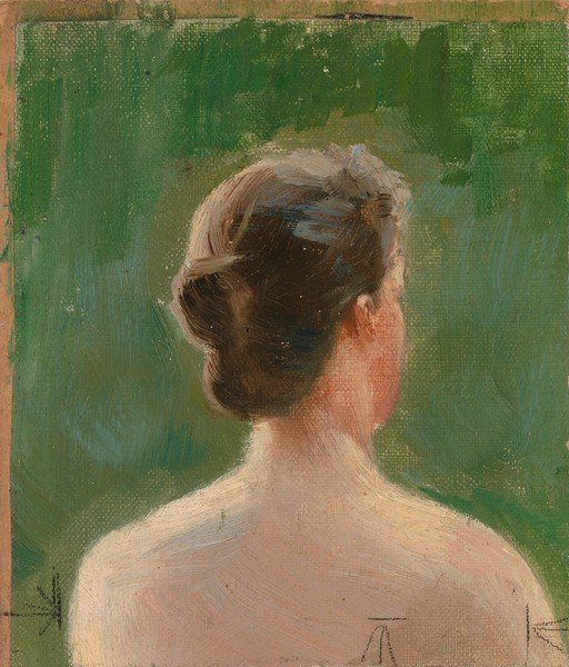 Impressionist Portrait of a Woman's Back