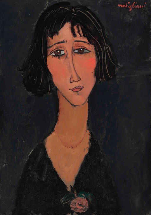 Portrait of a Young Woman with a Rose