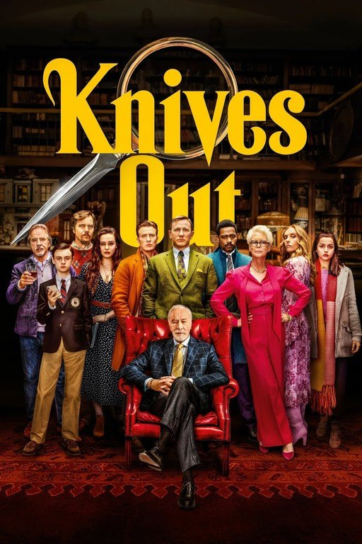 Knives Out Movie Poster with Ensemble Cast