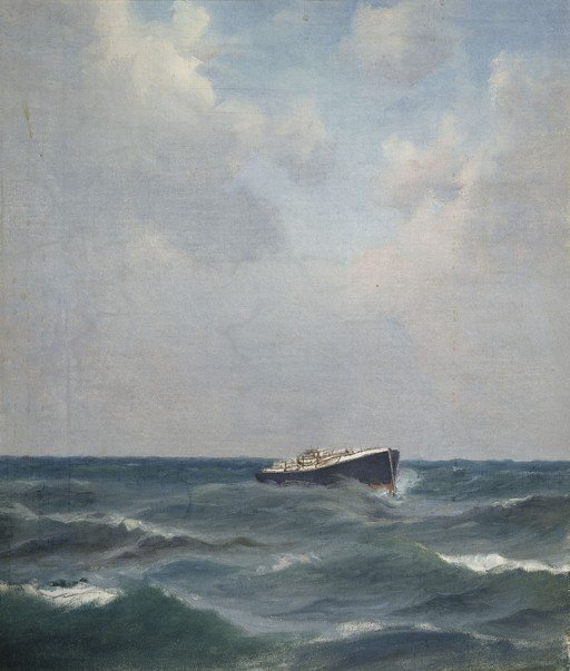Shipwreck in Stormy Seas