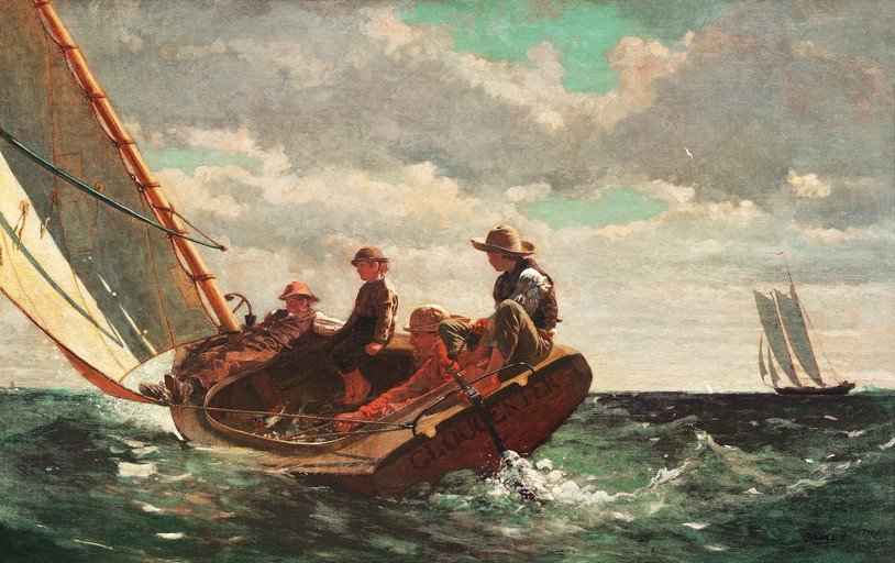 Boys in a Dory, Gloucester