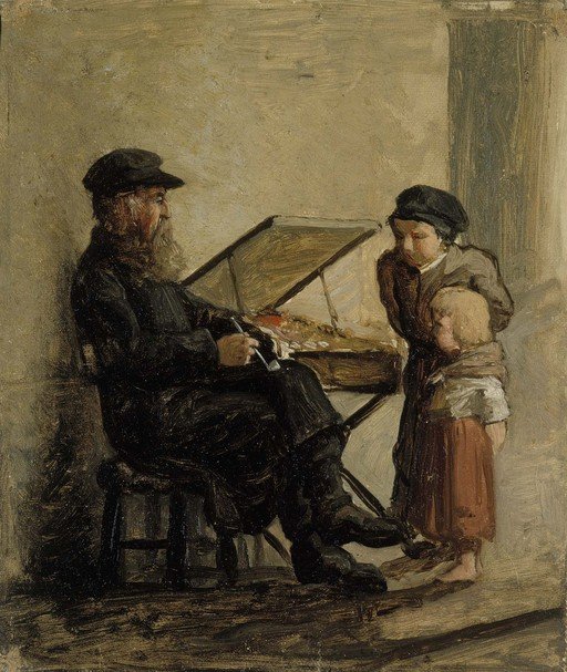 Street Vendor and Children