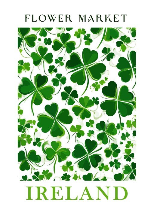 Ireland Flower Market Clover Design