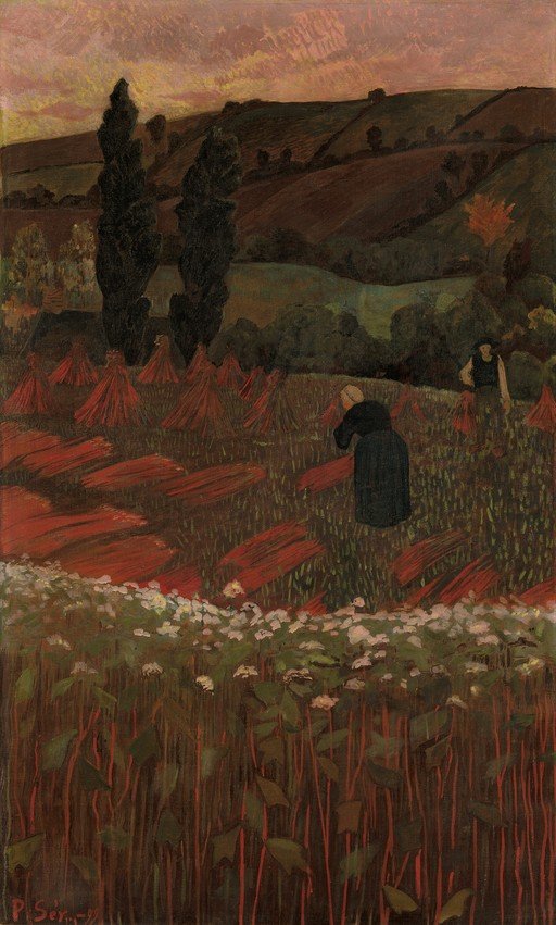 Harvest Scene with Figures
