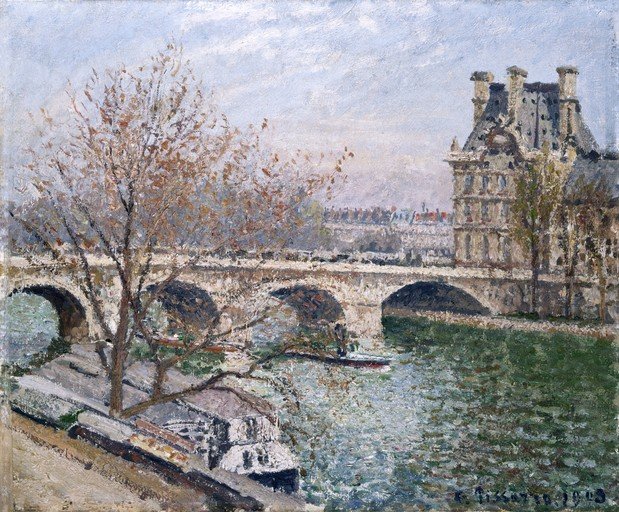 Impressionist Painting of the Pont Neuf and Seine River