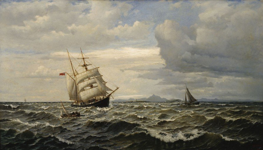 Sailing Ships on a Choppy Sea