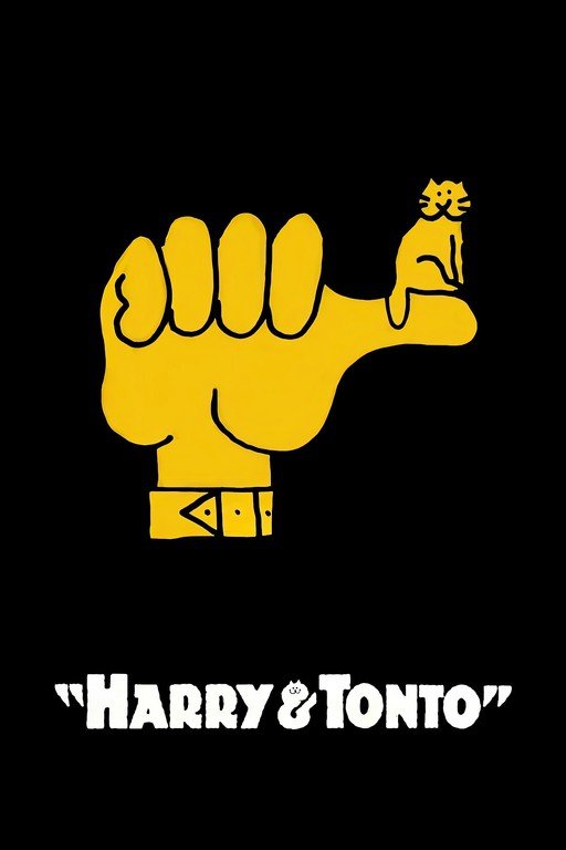 Harry & Tonto Movie Poster with Cat on Fist