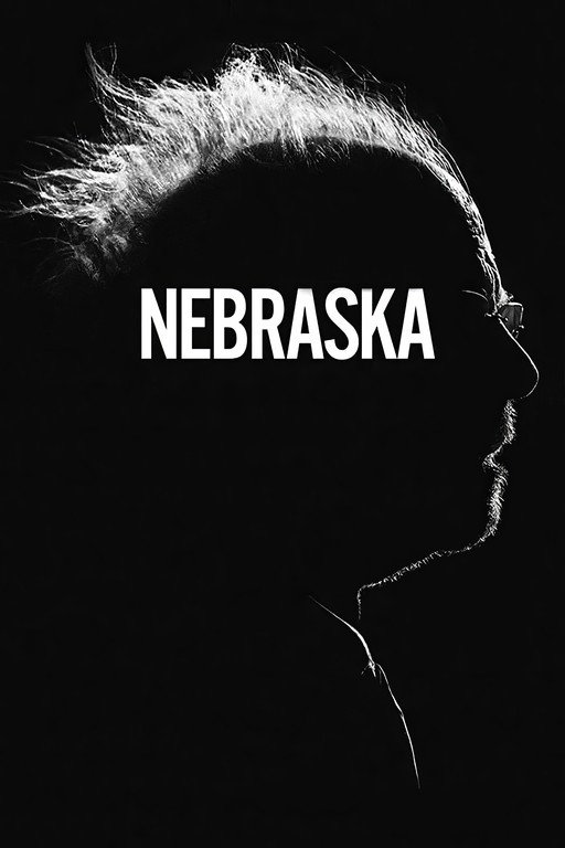 Silhouette of a man with "NEBRASKA" text overlay