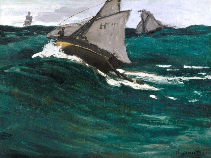 Boats in Rough Seas
