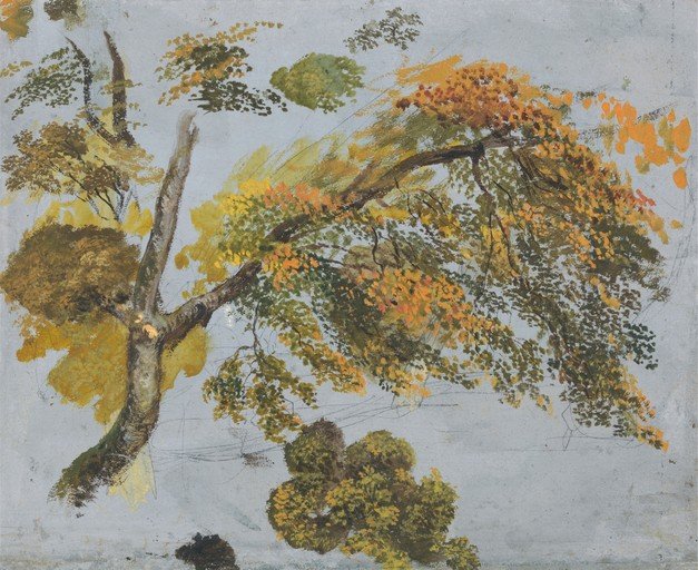 Impressionistic Autumn Trees Painting
