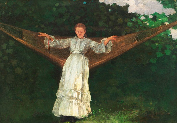Young Woman in a Hammock