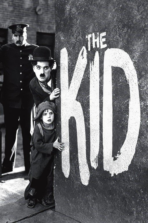 Charlie Chaplin and Jackie Coogan in The Kid