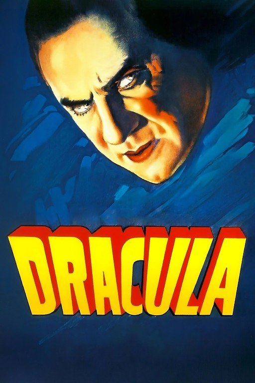 Dracula Movie Poster with Intense Close-up