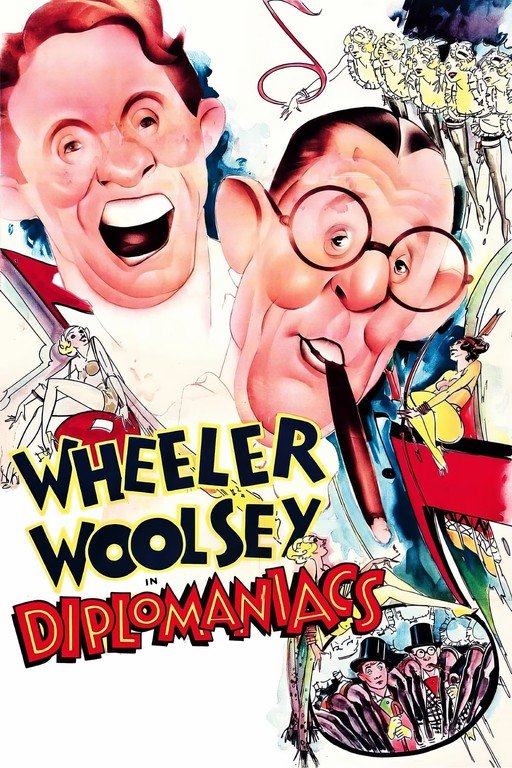 Diplomaniacs: Wheeler & Woolsey Comedy Film Poster