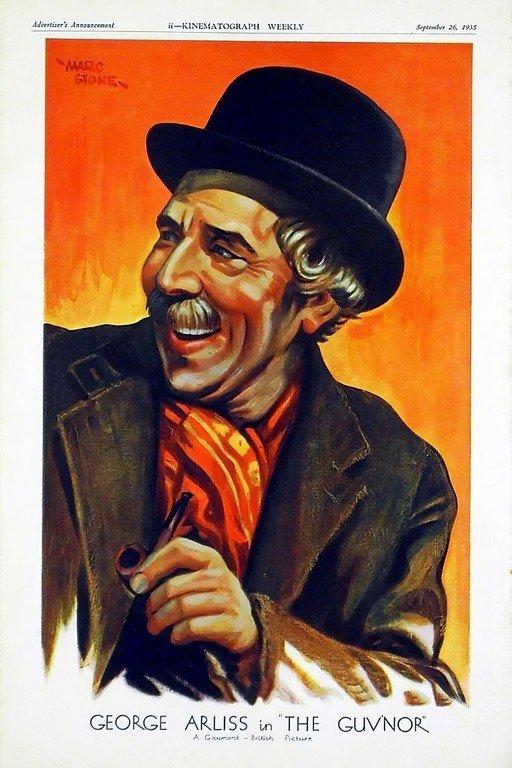 George Arliss in "The Guv'nor" - Kinematograph Weekly Poster