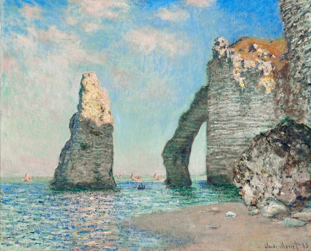 Cliffs of Etretat by Claude Monet