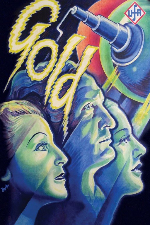 UFA Gold Movie Poster with Dramatic Faces