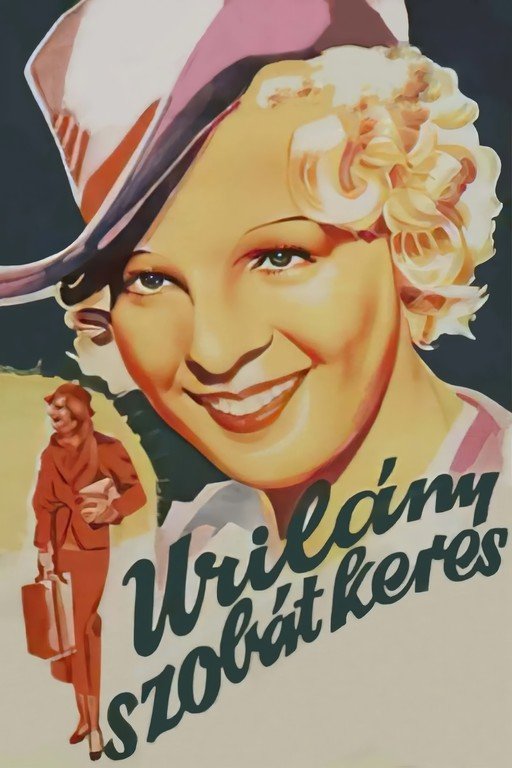 Vintage Hungarian Film Poster: "Wild Girl Seeks Room"