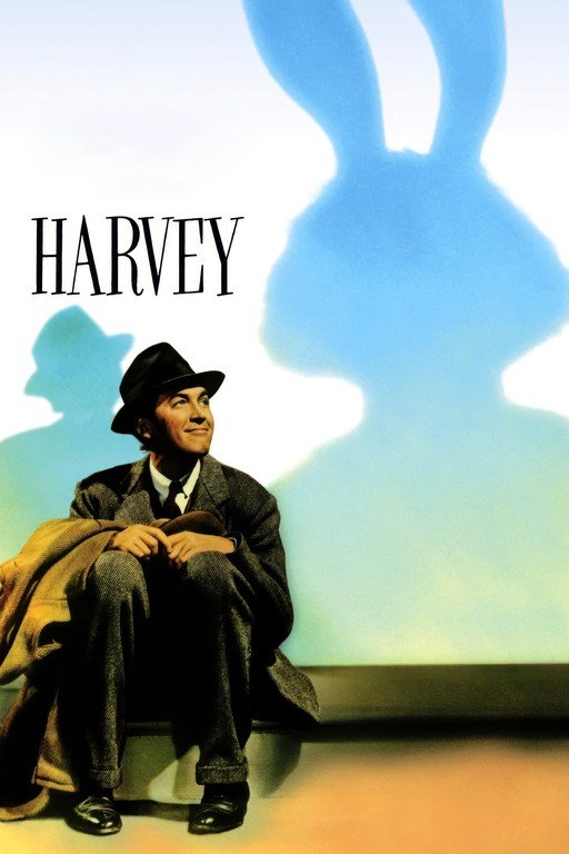 Harvey Movie Poster with James Stewart and Pooka Shadow