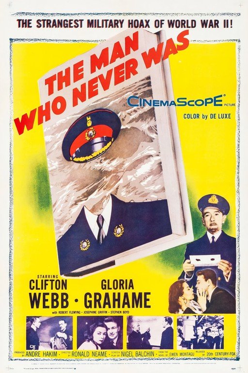 The Man Who Never Was: WWII Military Hoax Film Poster