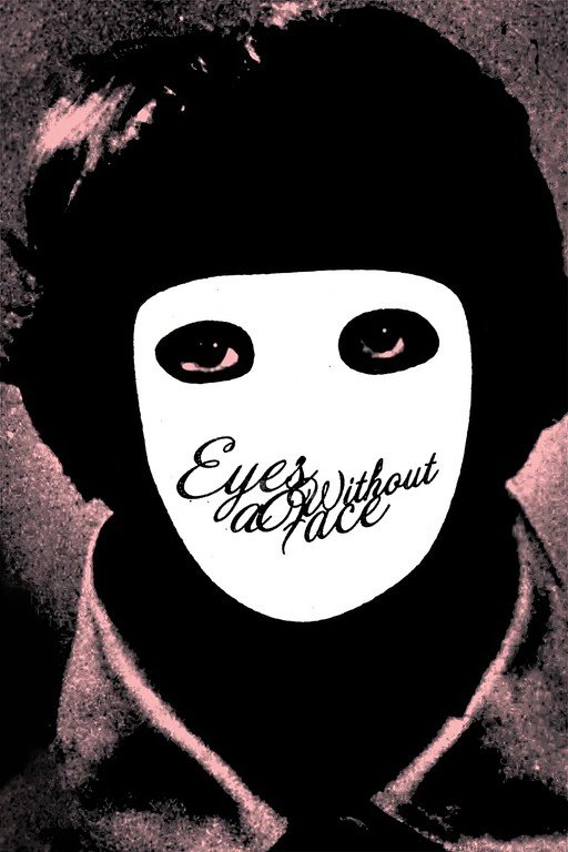 Mysterious Figure with Mask and Text