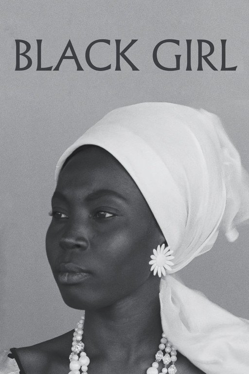 Black Girl Portrait with White Headwrap and Pearls