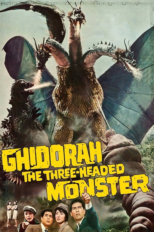 Ghidorah, The Three-Headed Monster Movie Poster