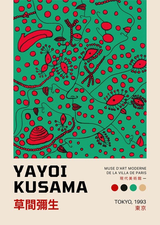 Yayoi Kusama "Kusamura" Poster