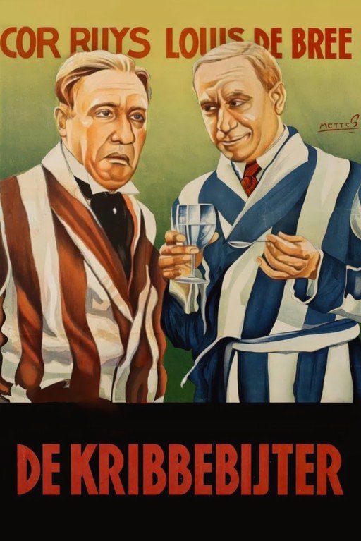 Cor Ruys and Louis de Bree in "De Kribbijter" Poster