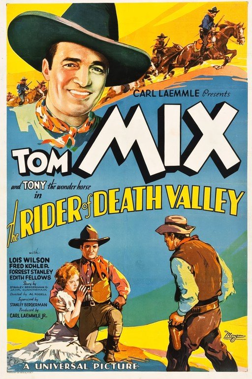 The Rider of Death Valley Tom Mix Movie Poster