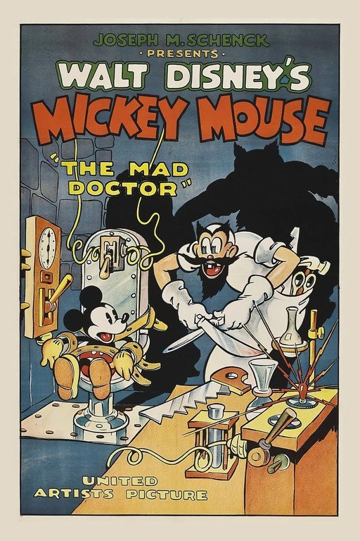 Walt Disney's Mickey Mouse: The Mad Doctor Movie Poster