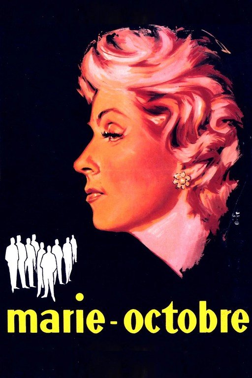 Marie-Octobre: A Woman's Face and Silhouetted Figures