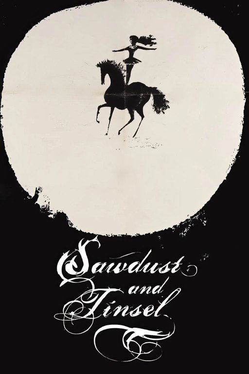 Circus Performer on Horseback with "Sawdust and Tinsel" Title