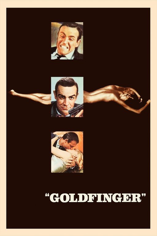 Goldfinger Movie Poster with Sean Connery