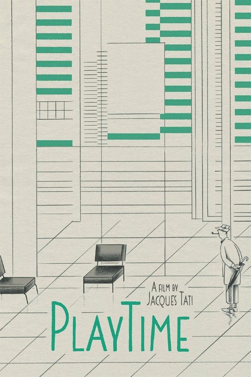 Playtime Film Poster by Jacques Tati