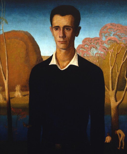 Portrait of a Young Man in a Landscape