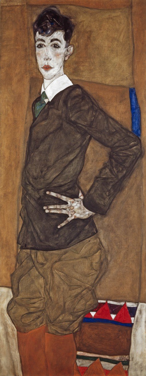 Portrait of a Young Man by Egon Schiele